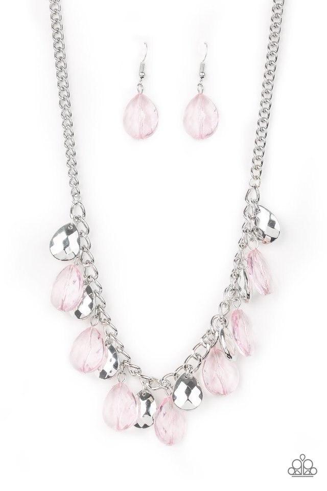 Paparazzi Necklace ~ No Tears Left To Cry - Pink