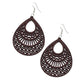 Paparazzi Earring ~ Shoulda Coulda WOODa - Brown