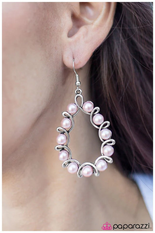 Paparazzi Earring ~ A Gala Affair - Pink