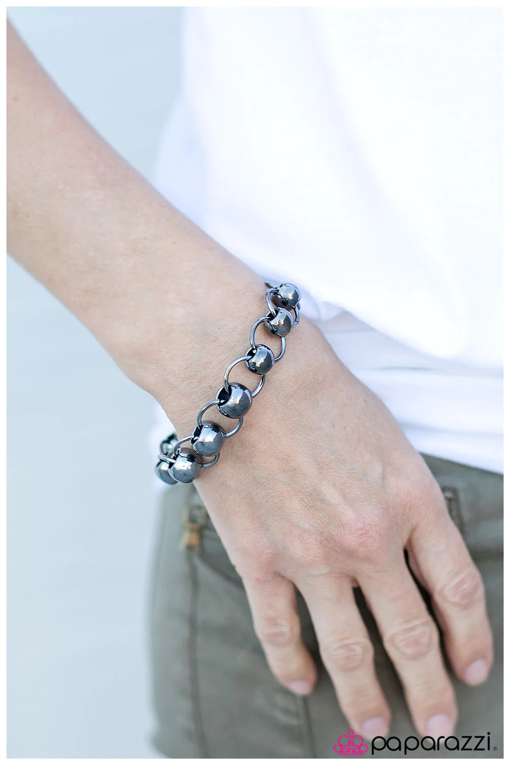 Pulsera Paparazzi ~ ¡No me lleves ese tono! - Negro