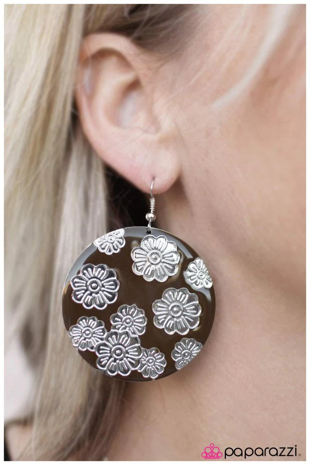 Paparazzi Earring ~ The Florist - Brown