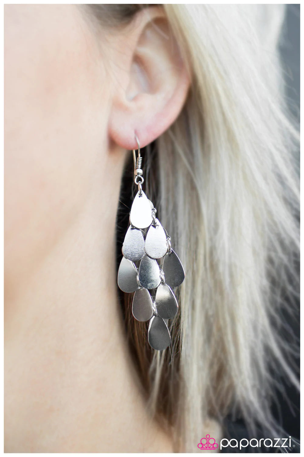 Paparazzi Earring ~ Off The Charts!  - Silver