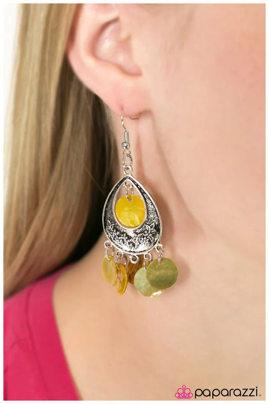 Paparazzi Earring ~ Truth Be Told - Yellow