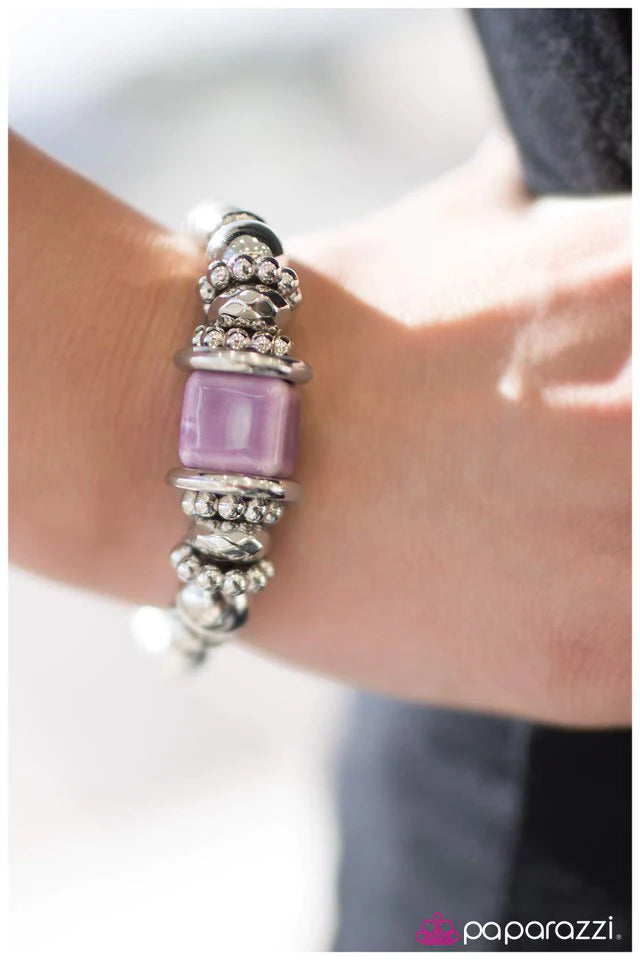 Paparazzi Bracelet ~ Sea Siren - Purple