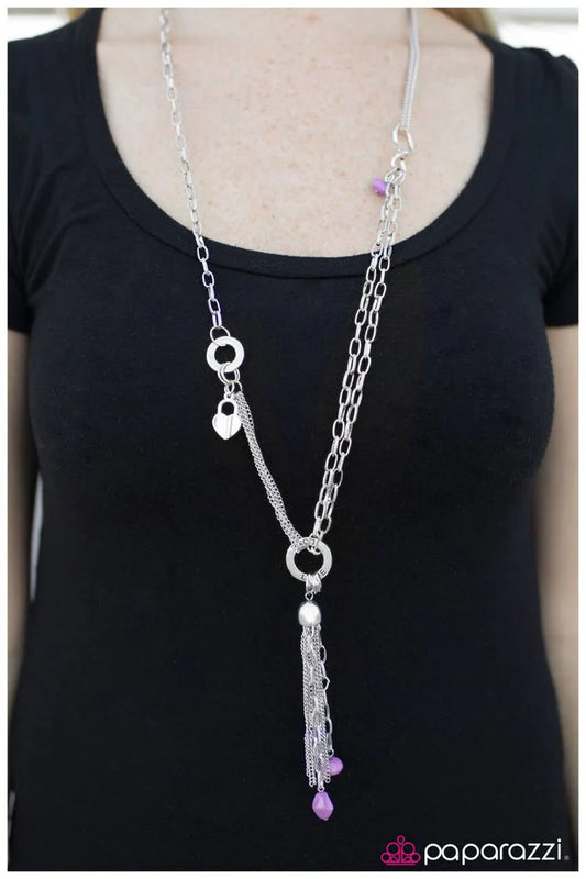 Paparazzi Necklace ~ My One True Love - Purple