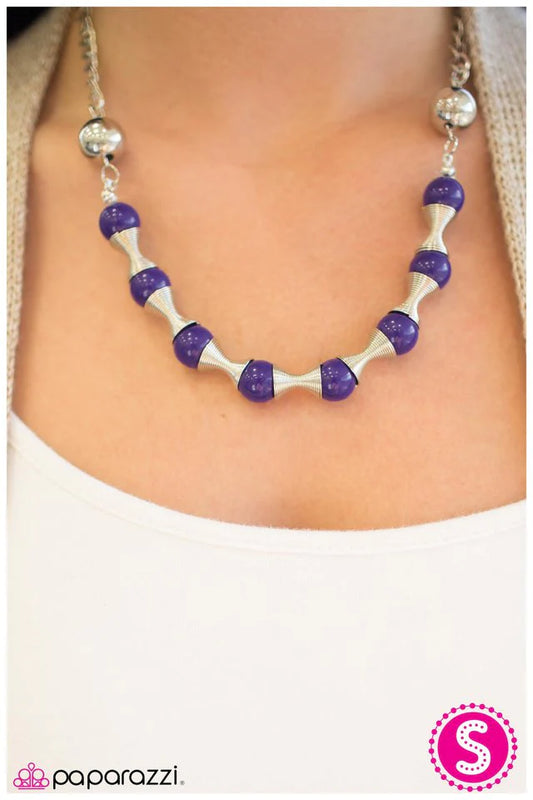 Paparazzi Necklace ~ Spring To Mind - Purple