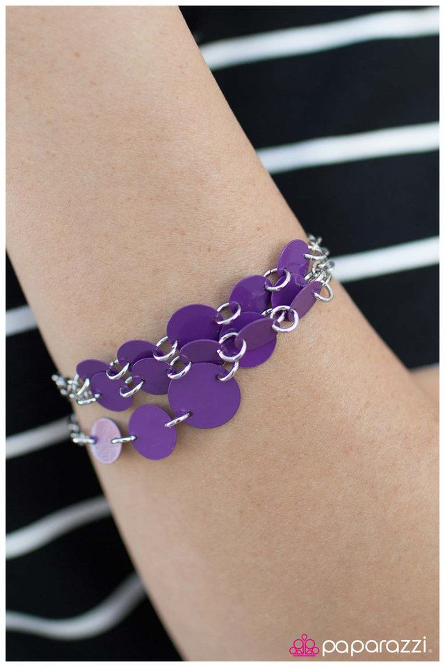 Paparazzi Bracelet ~ Disco Fever - Purple