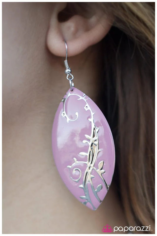 Paparazzi Earring ~ Di-VINE Intervention - Purple