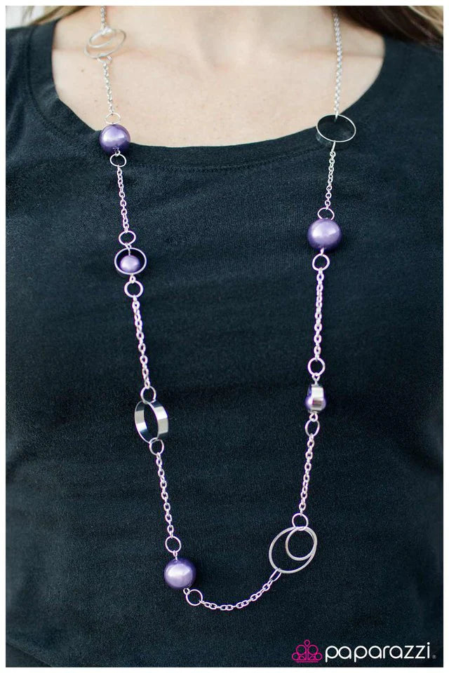 Paparazzi Necklace ~ Sing Me A Song, Mr. Piano Man - Purple
