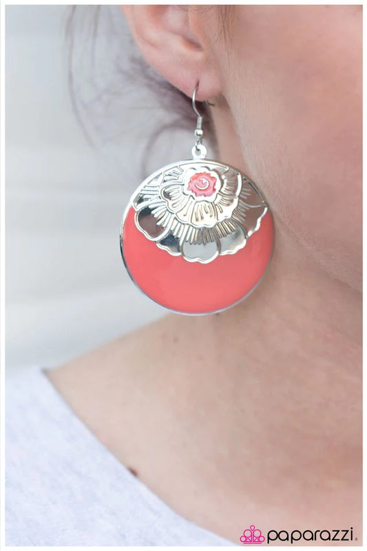 Paparazzi Earring ~ Tropical Delight - Orange