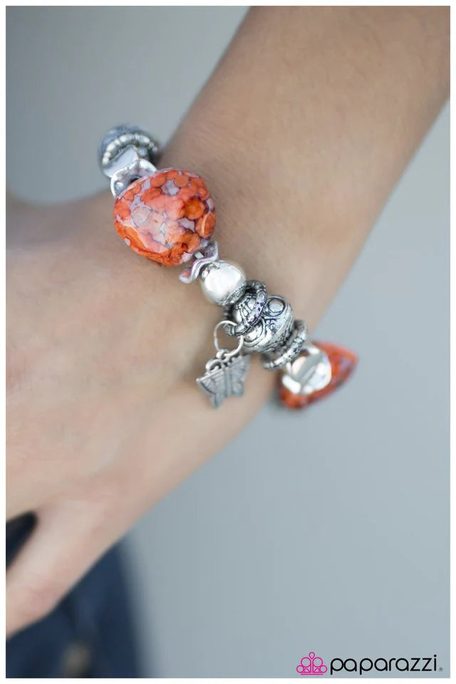 Paparazzi Bracelet ~ Shopaholic - Orange