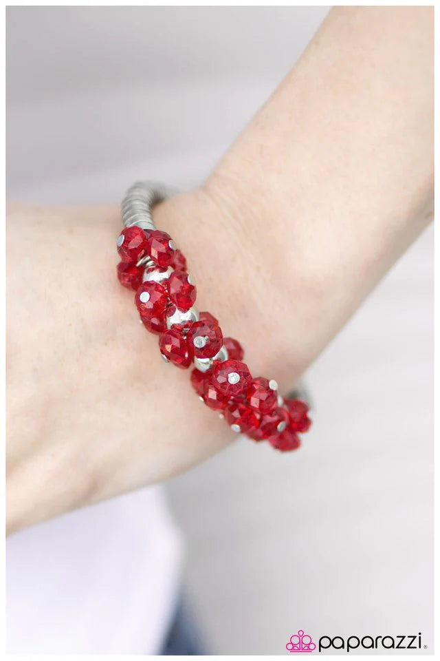 Paparazzi Bracelet ~ Im Blushing - Red