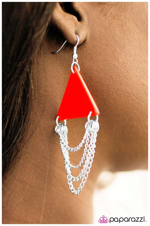 Paparazzi Earring ~ Royally Appointed - Red