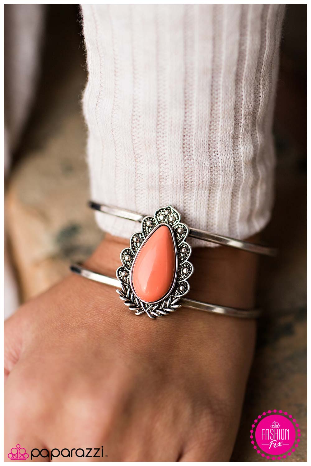 Paparazzi Bracelet ~ On the Cusp  - Orange