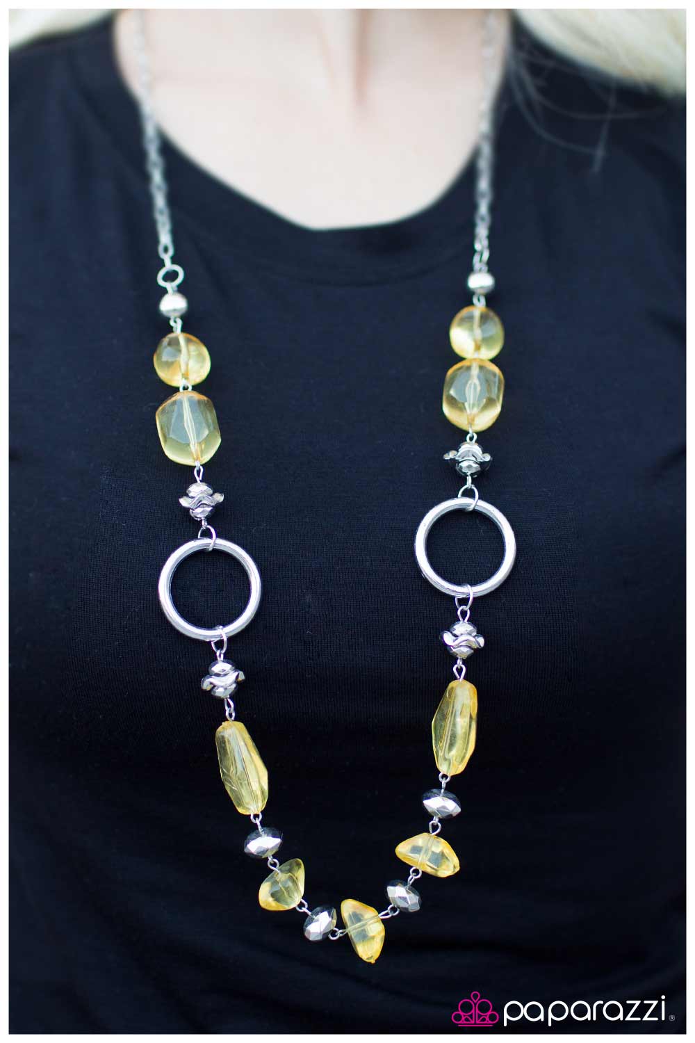 Paparazzi Necklace ~ Cant Take My Eyes Off Of You - Yellow