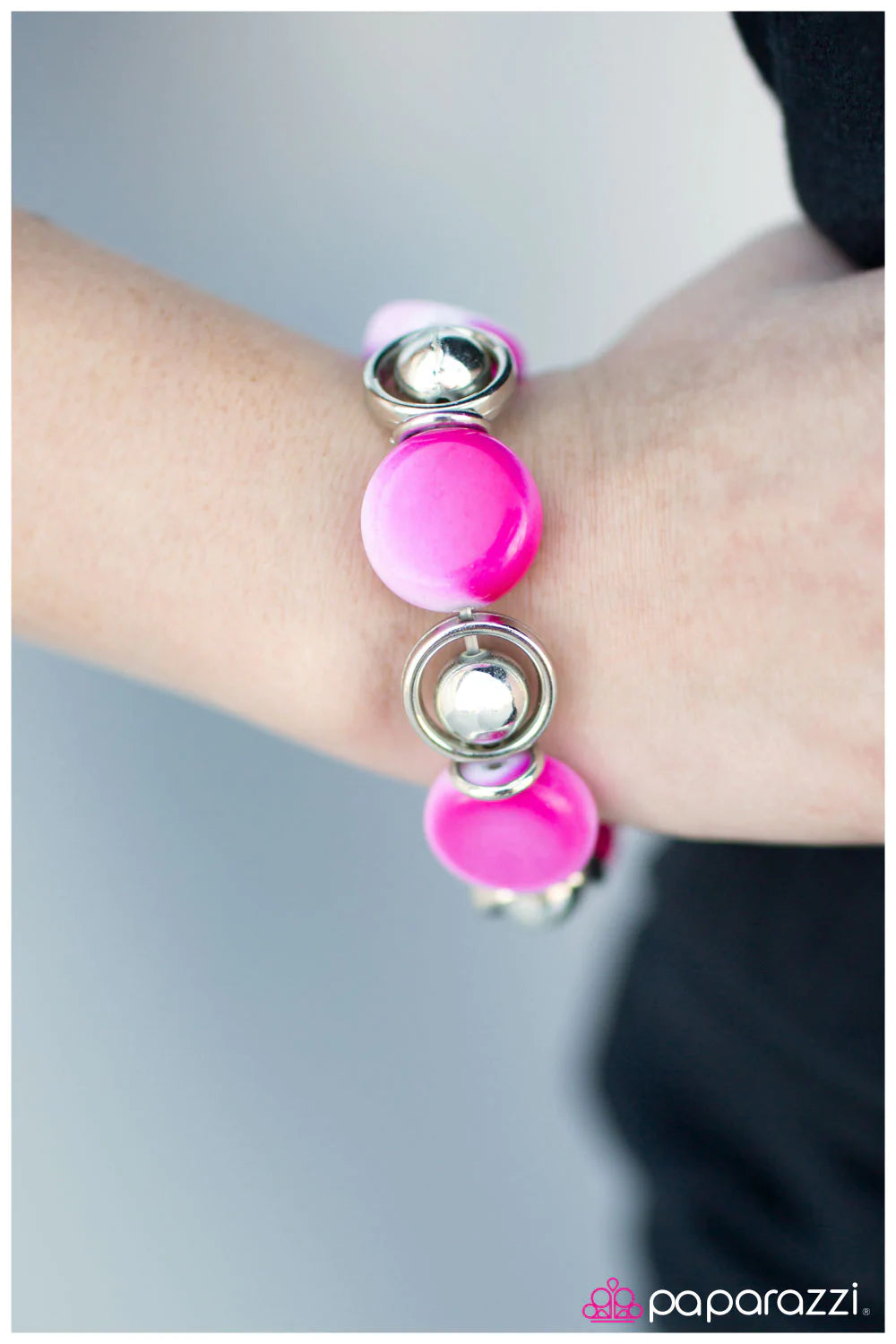 Pulsera Paparazzi ~ Totally Toasted - Rosa