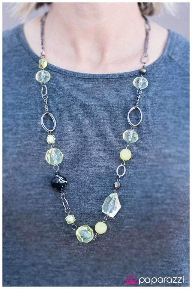 Paparazzi Necklace ~ Home for the Holidays - Yellow
