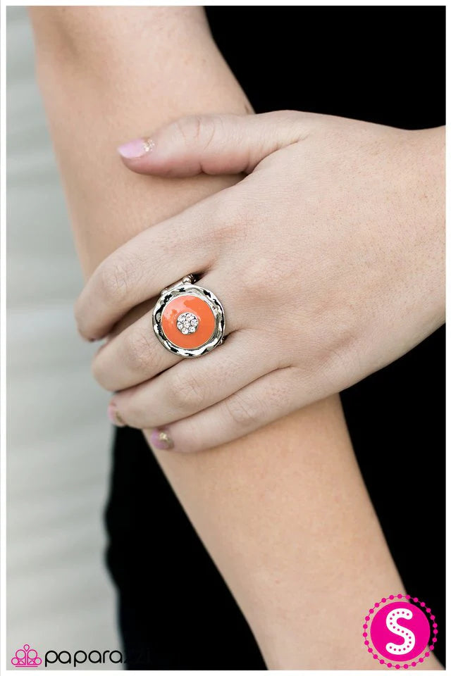 Paparazzi Ring ~ Fancy Fandango - Orange