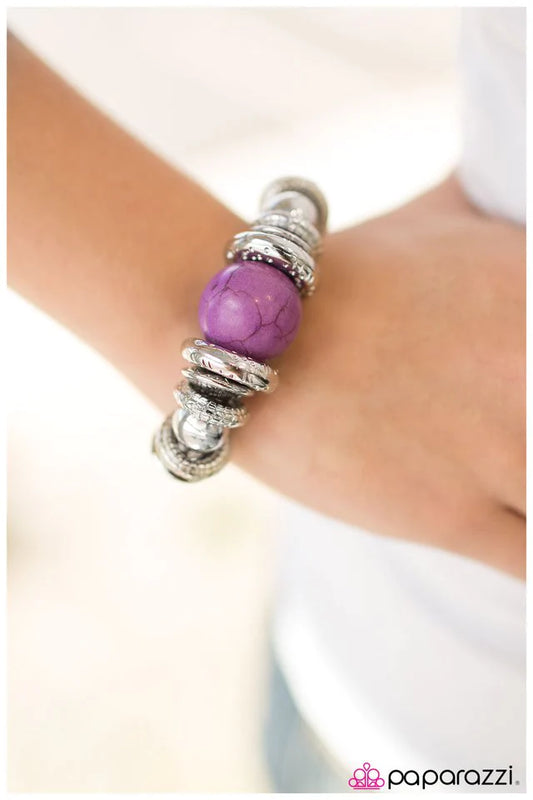 Paparazzi Bracelet ~ Do As The Romans Do... - Purple