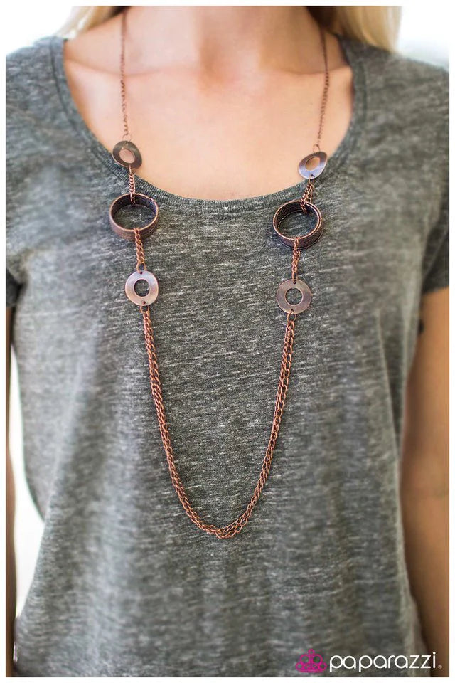 Paparazzi Necklace ~ Sitting Pretty - Copper