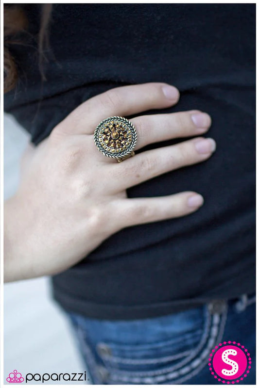 Paparazzi Ring ~ Wheel of Fortune - Brass