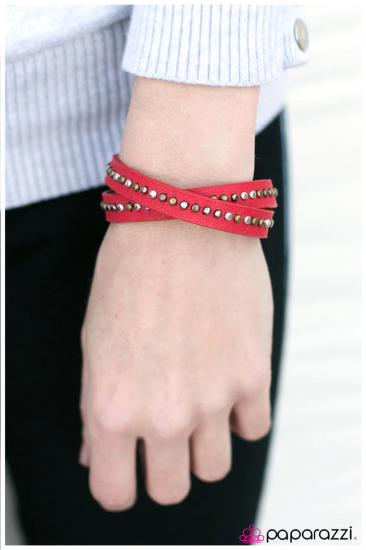 Paparazzi Bracelet ~ Cowgirl Up - Red