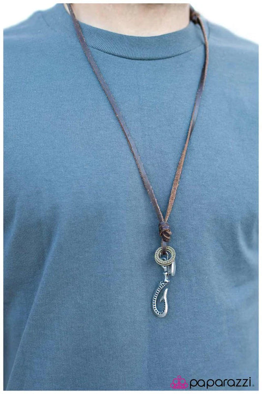 Paparazzi Necklace ~ Hook Me Up - Brown