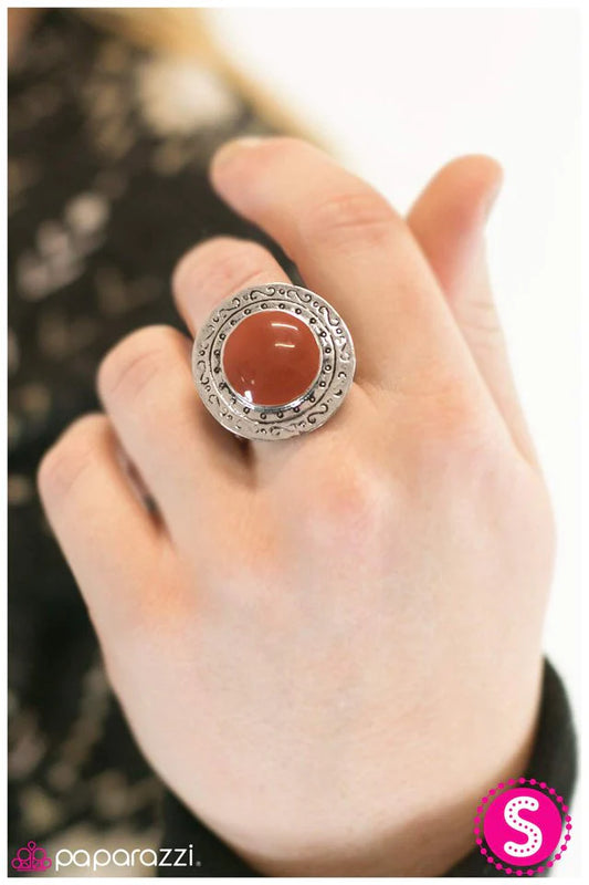 Anillo de paparazzi ~ Lone Rider - Naranja