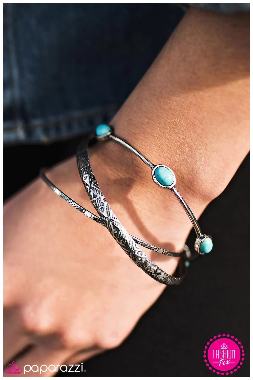 Pulsera Paparazzi ~ Stonehenge - Azul