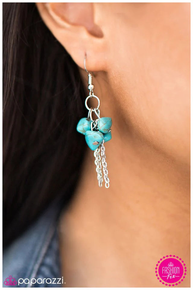 Paparazzi Earring ~ This Rocks! - Blue