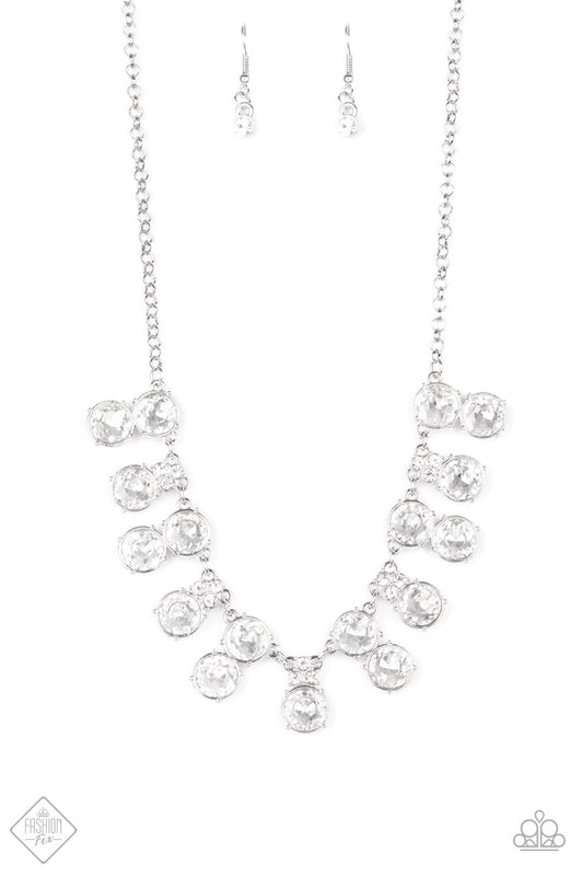 Paparazzi Necklace - Top Dollar Twinkle - White