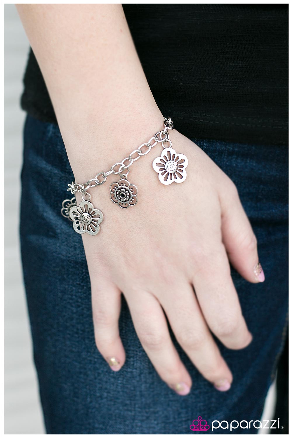 Paparazzi Bracelet ~ The First Day of Spring  - Silver