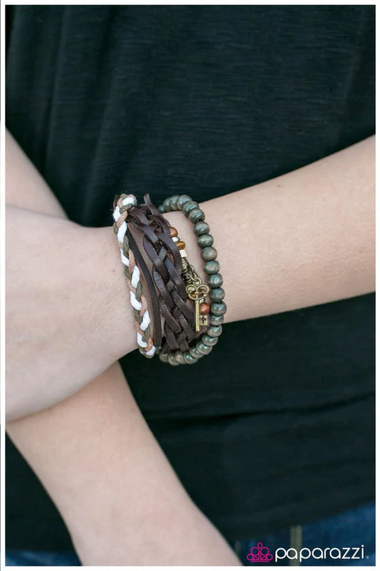 Paparazzi Bracelet ~ Ready or Knot... - Brown