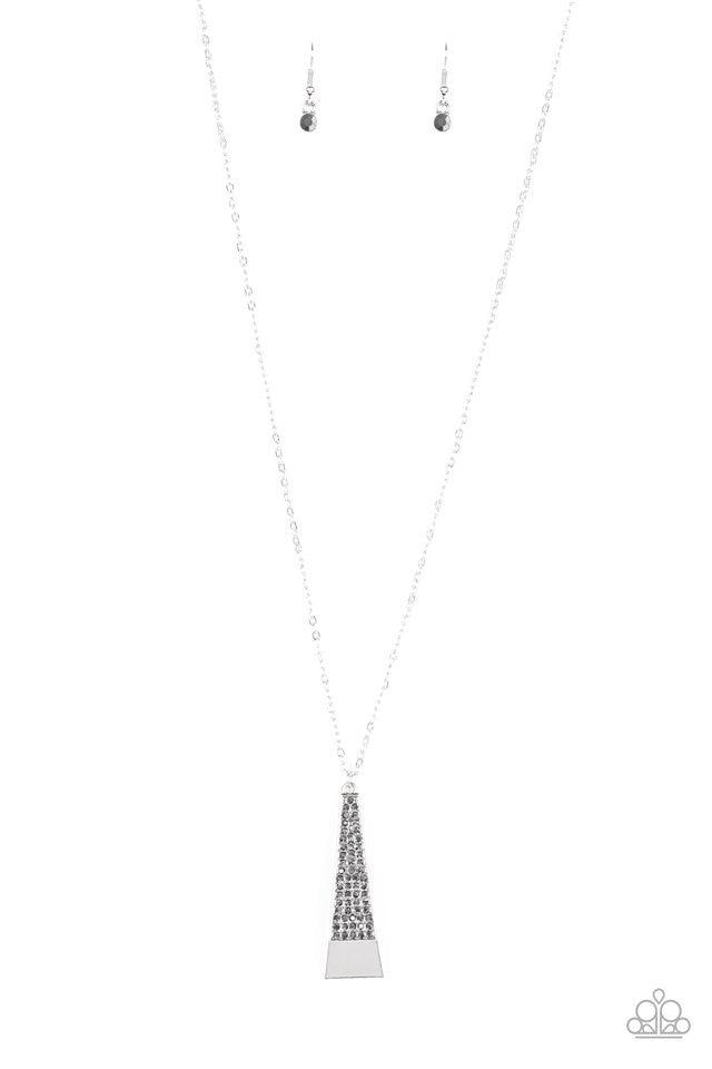Paparazzi Necklace ~ Prized Pendulum - Silver