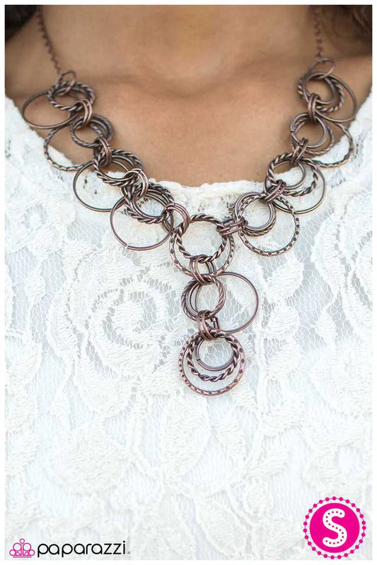 Paparazzi Necklace ~ Foolish Games - Copper