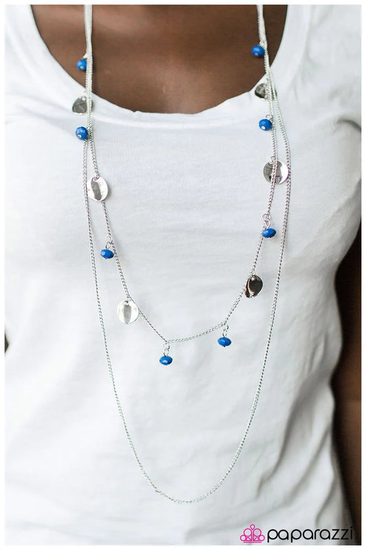 Paparazzi Necklace ~ The Hustle - Blue