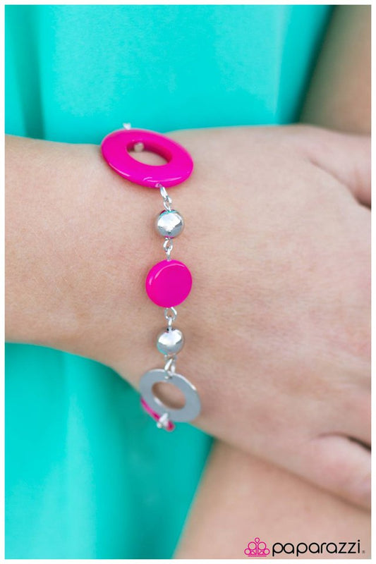 Paparazzi Bracelet ~ Coast to Coast - Pink