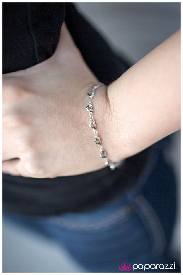 Paparazzi Bracelet ~ Sweet Romance - Silver