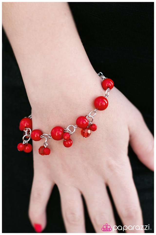 Paparazzi Bracelet ~ The Wedding Guest - Red