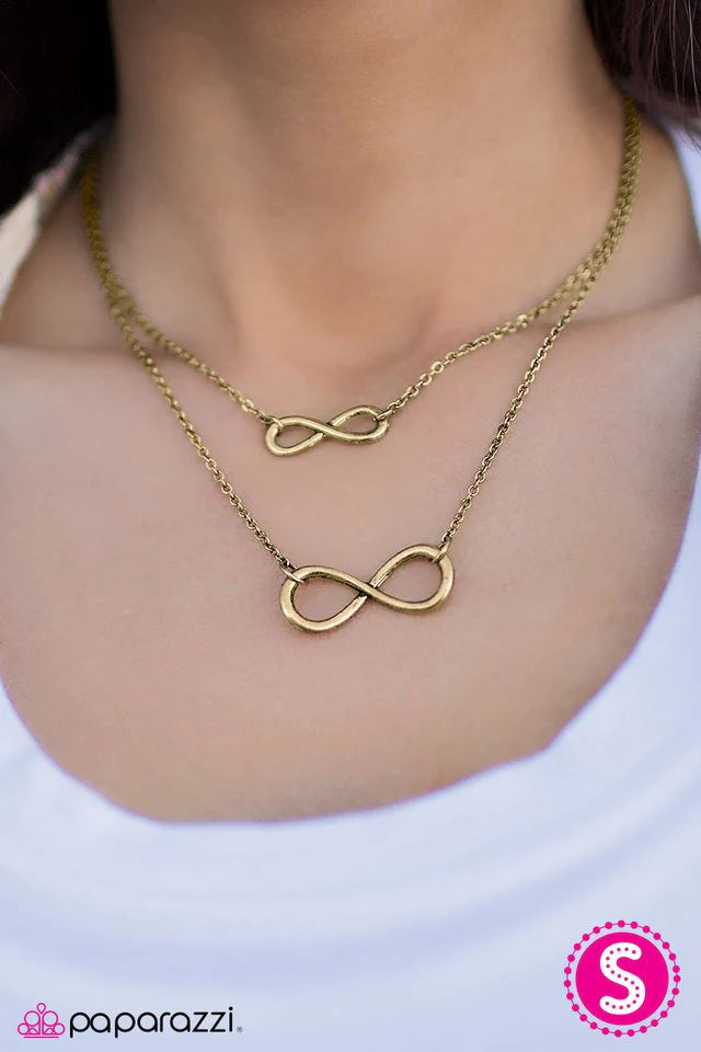 Paparazzi Necklace ~ Always On My Mind - Brass