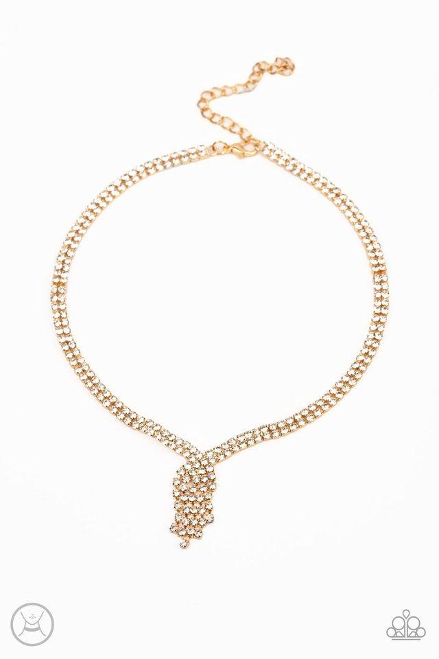 Paparazzi Necklace ~ Ante Up - Gold