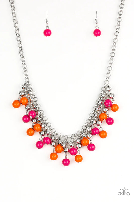 Paparazzi Necklace ~ Friday Night Fringe - Multi