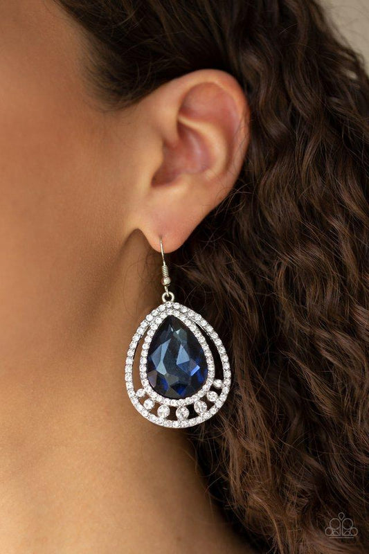 Paparazzi Earring ~ All Rise For Her Majesty - Blue