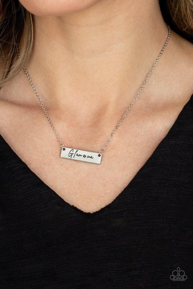 Paparazzi Necklace ~ The GLAM-ma - Silver