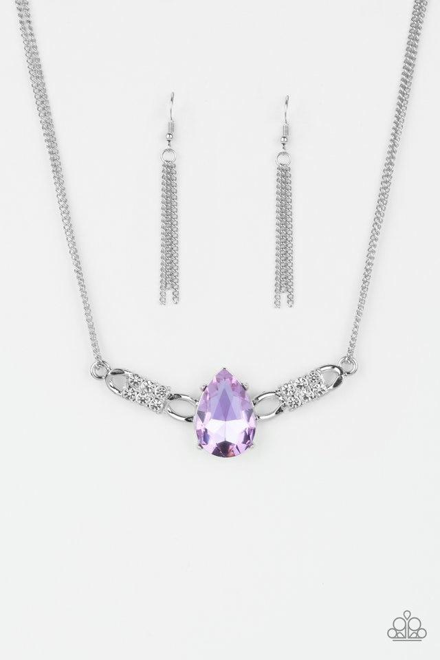Paparazzi Necklace ~ Way To Make An Entrance - Purple