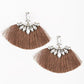 Paparazzi Earring ~ Formal Flair - Brown