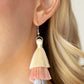 Paparazzi Earring ~ Hold On To Your Tassel! - Pink