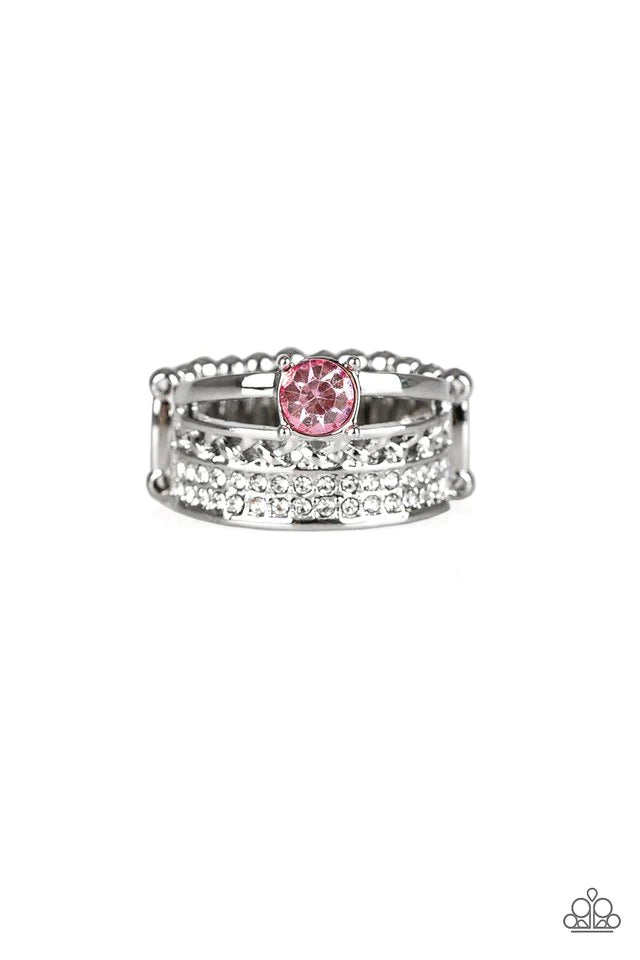 Paparazzi Ring ~ The Overachiever - Pink