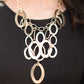 Paparazzi Necklace Blockbuster - Golden Spell - Gold