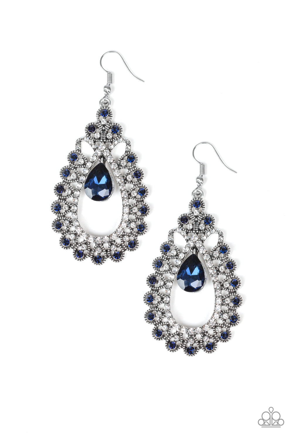 Paparazzi Earring ~ All About Business - Blue